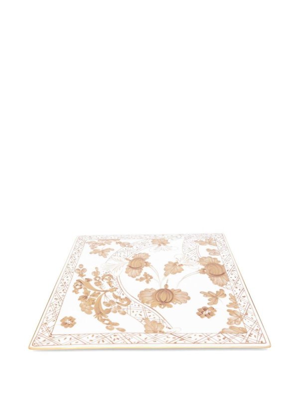 Objects Set of Two Square Plates 30X30 Iris shop online: GINORI 1735