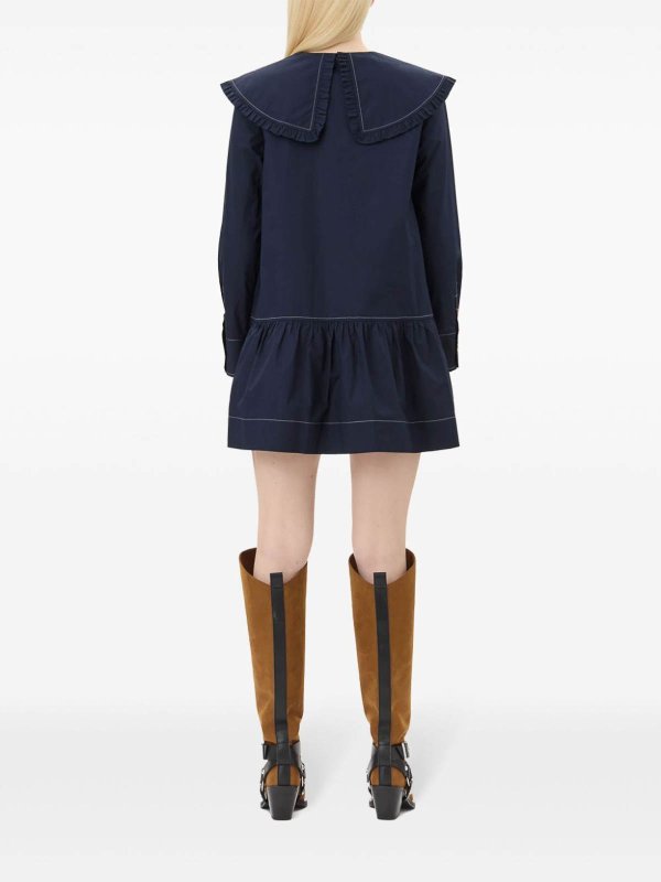 GANNI: ショートドレス online - ショートドレス - ライトブルー