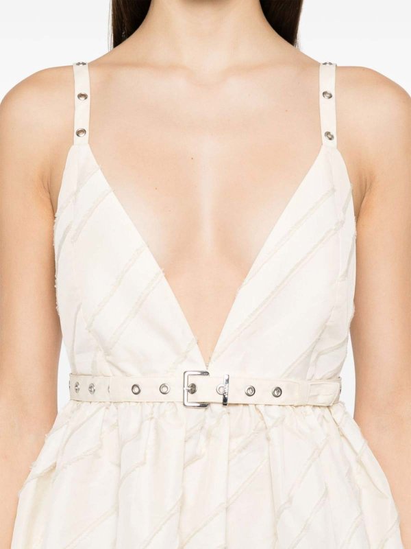 GANNI buy online Stripe Taffeta Strap Dress