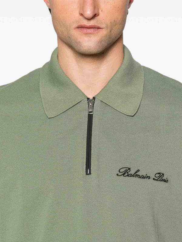 The Best Shops Balmain: Poloshirts - Poloshirt - Grün