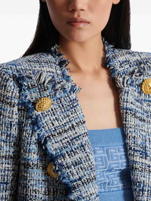 Balmain: Vestes de costume online - Blazer - Bleu