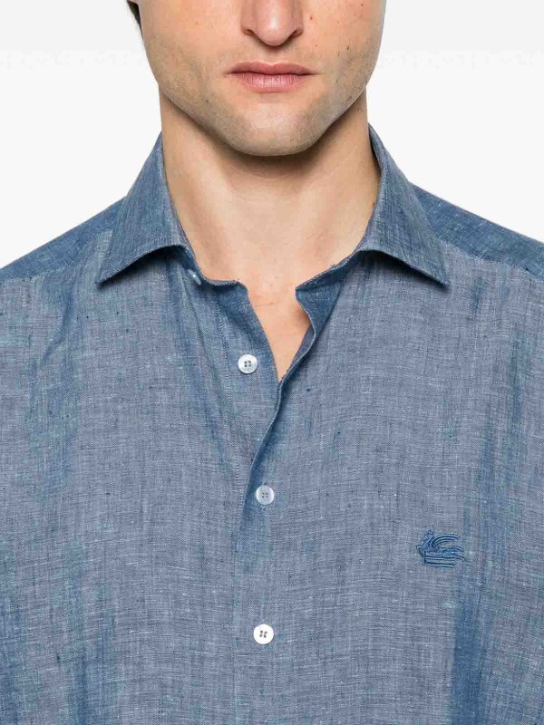 ETRO: Camisas online - Chaqueta Casual - Azul Claro