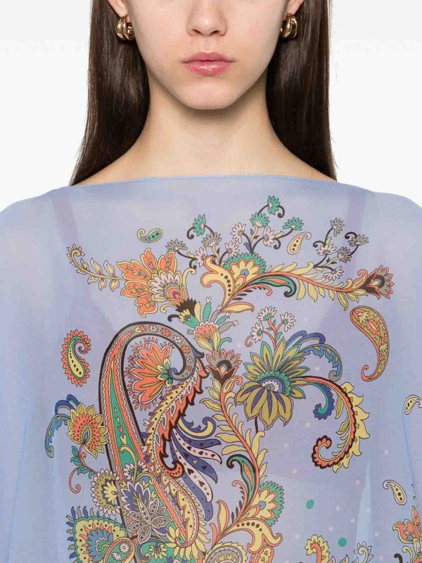 The Best Shops ETRO: Blouses - Blouse - Bleu Clair