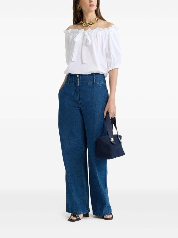 The Best Shops PATOU: T-shirts - Jean Droit - Blanc