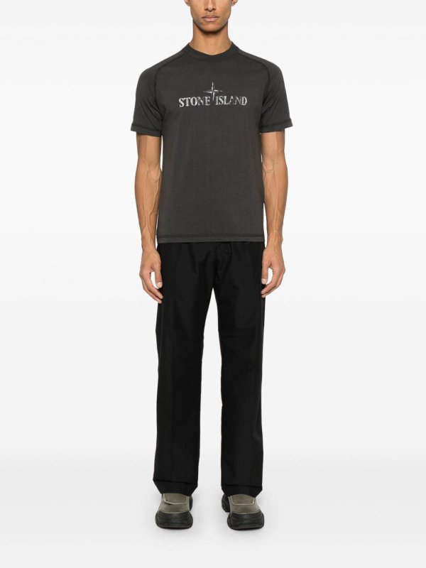 Rundhalspullover - Grau shop online: STONE ISLAND