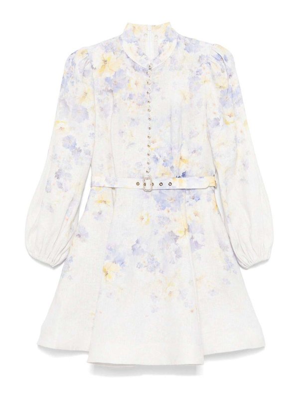 ZIMMERMANN: short dresses - Short Dress  With Flower Print