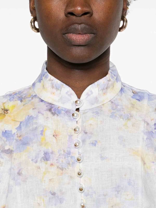 ZIMMERMANN: short dresses online - Short Dress  With Flower Print