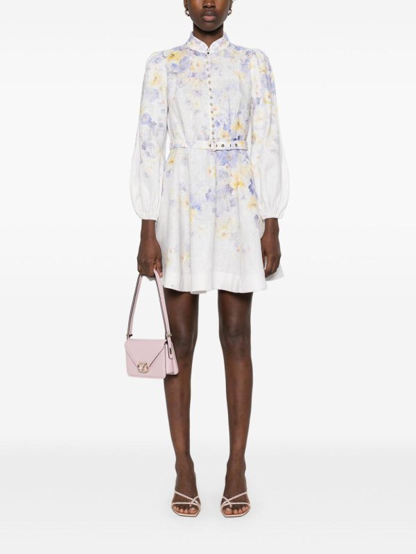 The Best Shops ZIMMERMANN: short dresses - Short Dress  With Flower Print