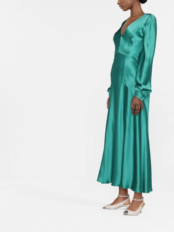 The Best Shops ALBERTA FERRETTI: イブニングドレス - マキシドレス - 緑