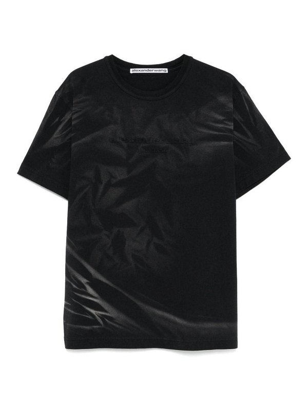 ALEXANDER WANG: Strickpullover mit Rundhalsausschnitt - Rundhalspullover - Schwarz