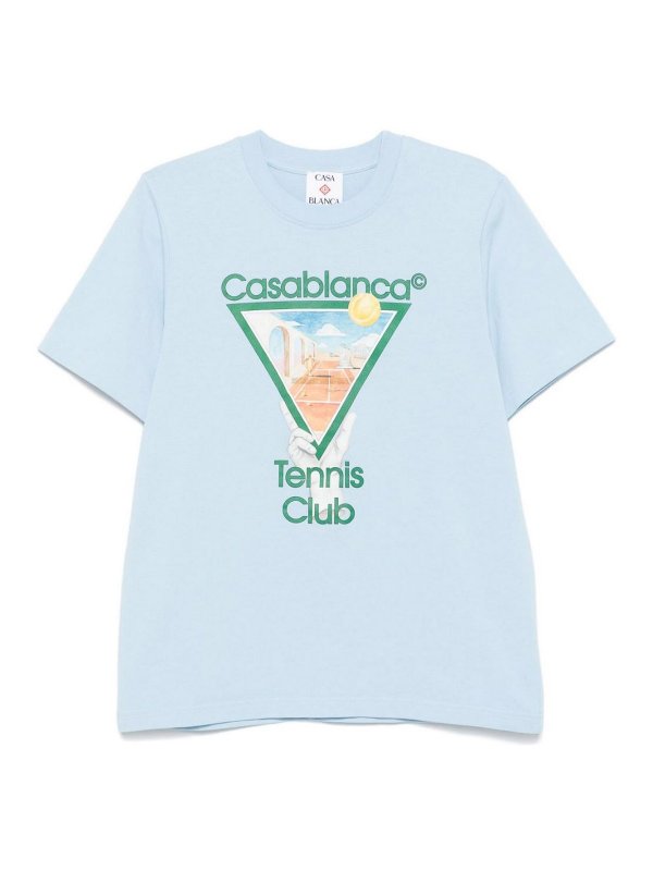 CASABLANCA: クルーネック - クルーネック - ライトブルー