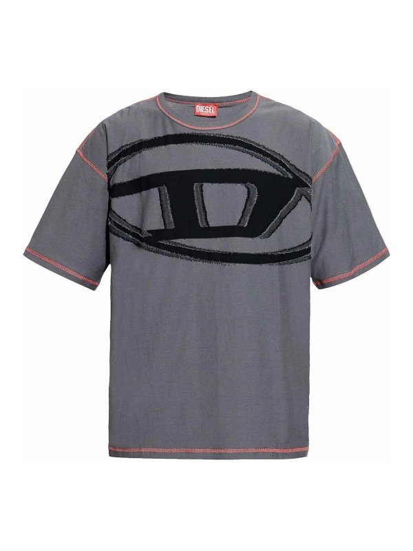DIESEL: Camisetas - Camiseta - Gris