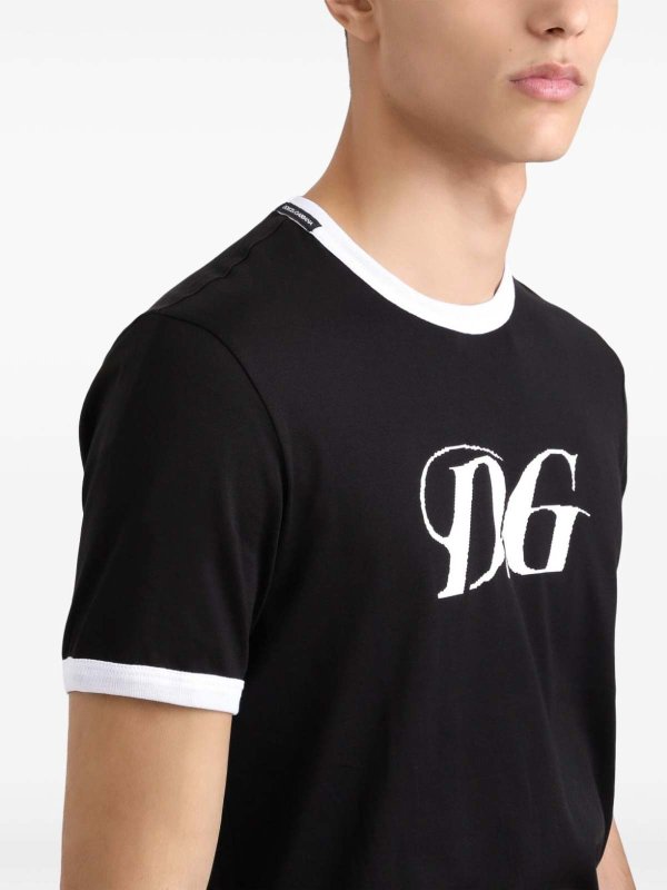 DOLCE & GABBANA: Pull col rond online - Pull Col Rond - Noir