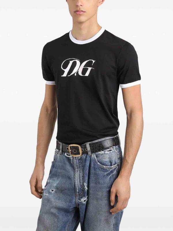Pull Col Rond - Noir shop online: DOLCE & GABBANA