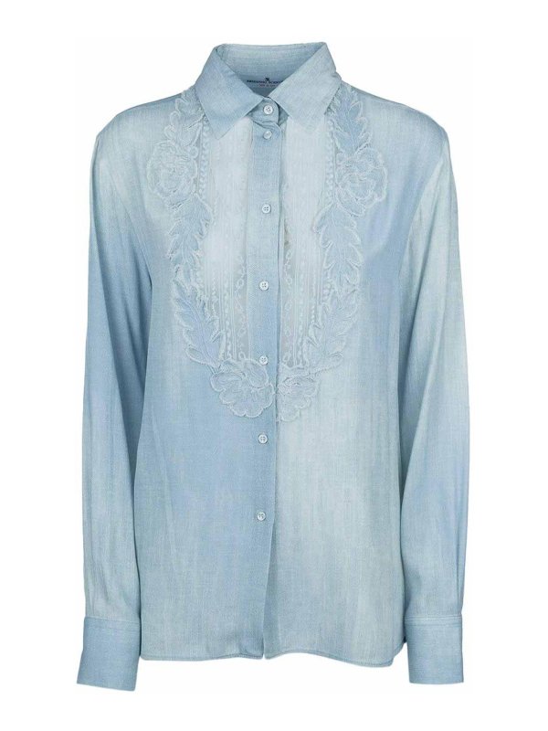 ERMANNO SCERVINO: Casualjacken - Casualjacke - Hellblau