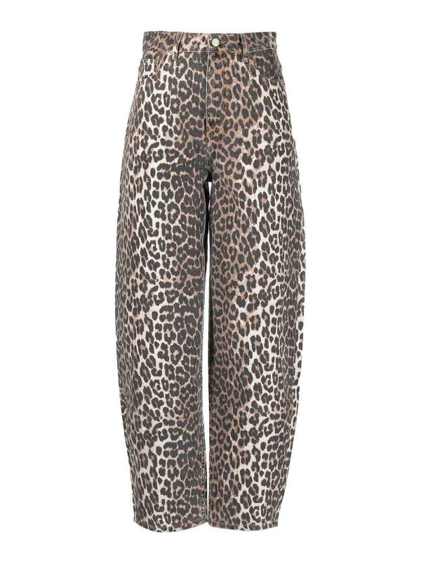 GANNI: Jeans à jambe droite - Jean Droit - Multicolore