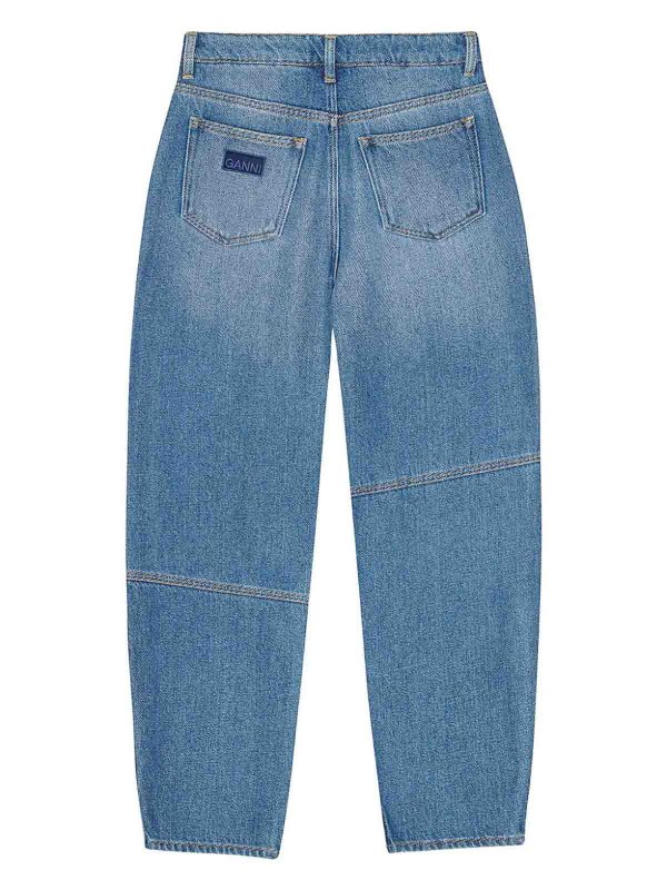The Best Shops GANNI: Vaqueros Rectos - Azul
