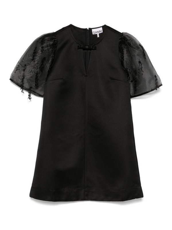 GANNI: t-shirt - jeans