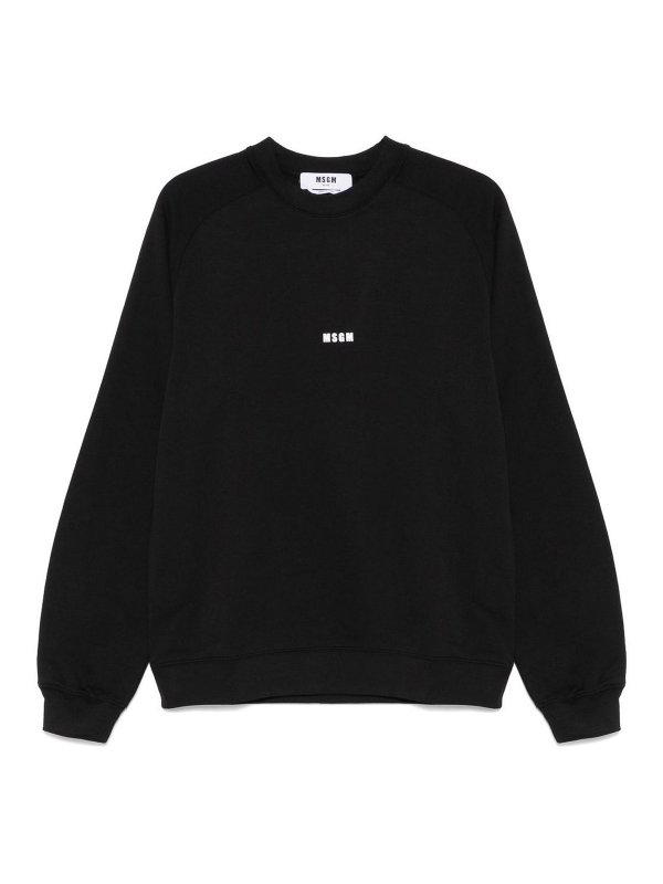 m.s.g.m.: t-shirts - Cotton T-Shirt With Front Printed Logo