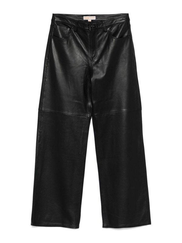 MICHAEL KORS: leather trousers - Leather pants