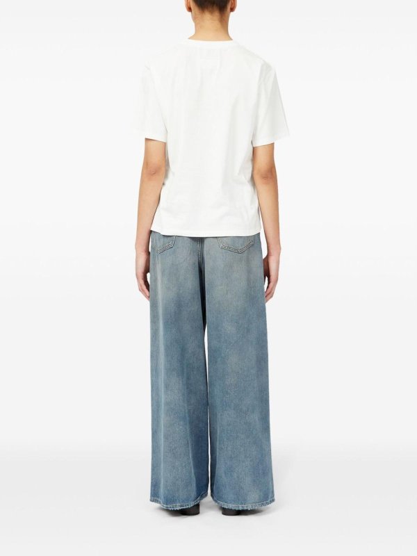 The Best Shops MM6 MAISON MARGIELA: Strickpullover mit Rundhalsausschnitt - Rundhalspullover - Weiß