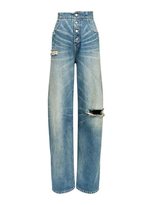 MM6 MAISON MARGIELA: straight leg jeans - jeans