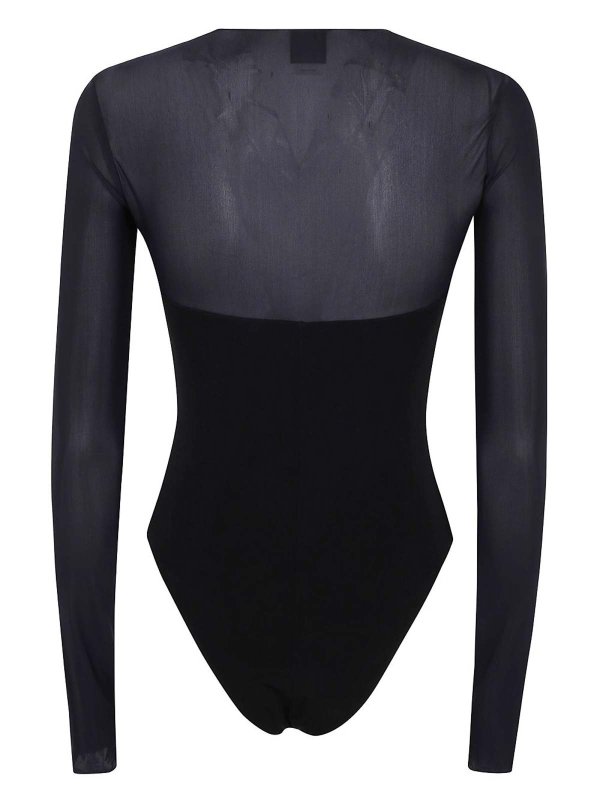 The Best Shops Pinko: Strickpullover mit Rundhalsausschnitt - Rundhalspullover - Schwarz