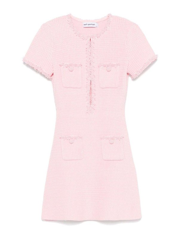 Self Portrait: ショートドレス - ショートドレス - ヌードカラー