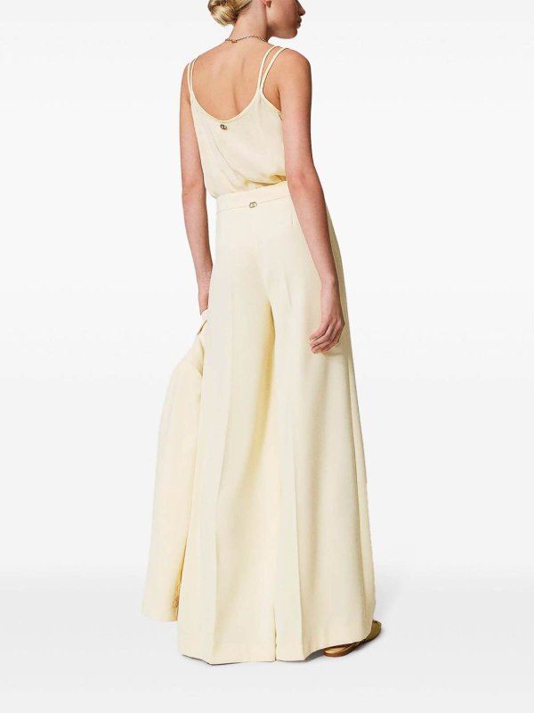 The Best Shops TWINSET: Casual Hosen - Casualjacke - Creme