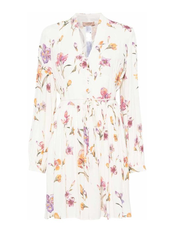 TWINSET: ショートドレス - ショートドレス - マルチカラー