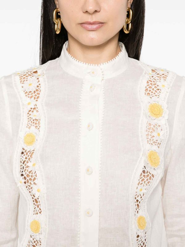 ZIMMERMANN: shirts online - White Linen Shirt