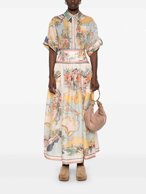 ZIMMERMANN: Knielange und Midi Röcke online - Midirock - Bunt