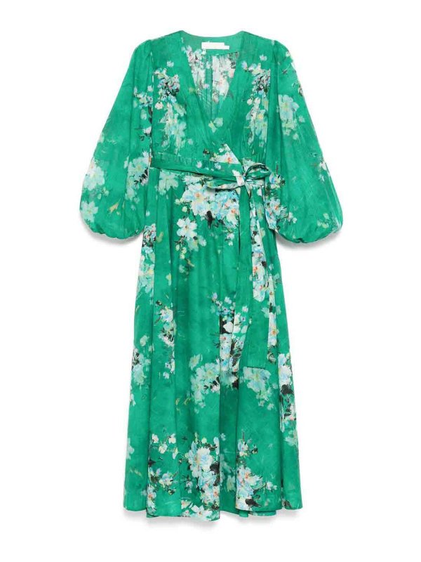 ZIMMERMANN: ニーレングスドレス - 膝丈ドレス - 緑