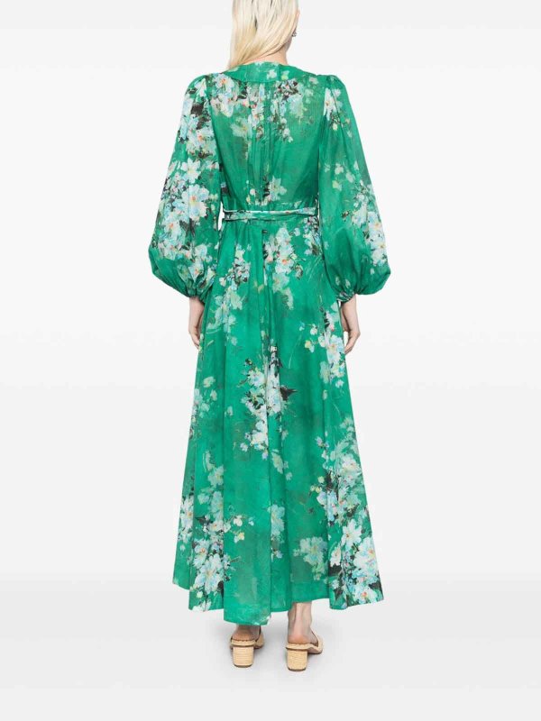 The Best Shops ZIMMERMANN: ニーレングスドレス - 膝丈ドレス - 緑