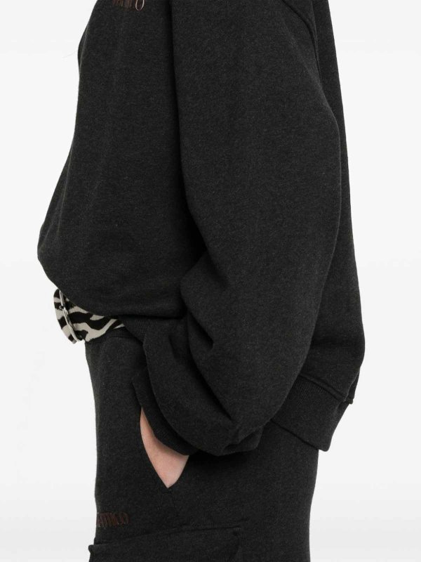 The Attico: Sweatshirts & Sweaters online - Oversized Sweatshirt With V-Neck