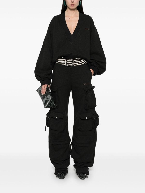 The Best Shops The Attico: Sweatshirts & Sweaters - Oversized Sweatshirt With V-Neck