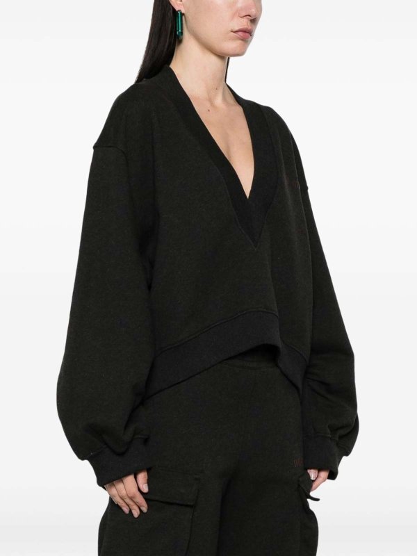 The Attico buy online Oversized Sweatshirt With V-Neck