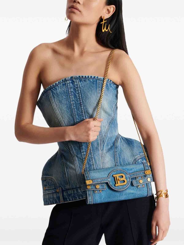 shoulder bag shop online: Balmain