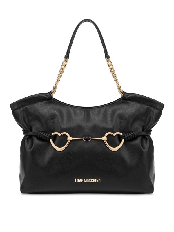 LOVE MOSCHINO: ショルダーバッグ - ショルダーバッグ - 黒