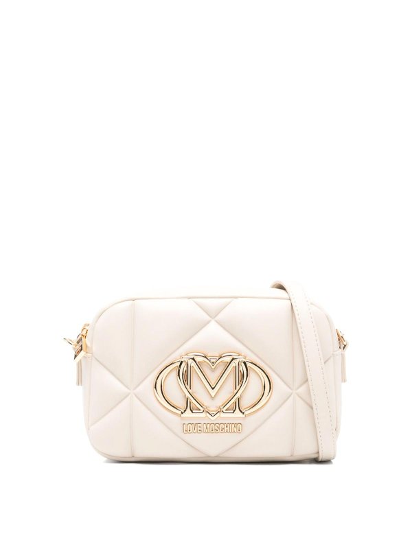 LOVE MOSCHINO: クロスボディバッグ - クロスボディバッグ - 白