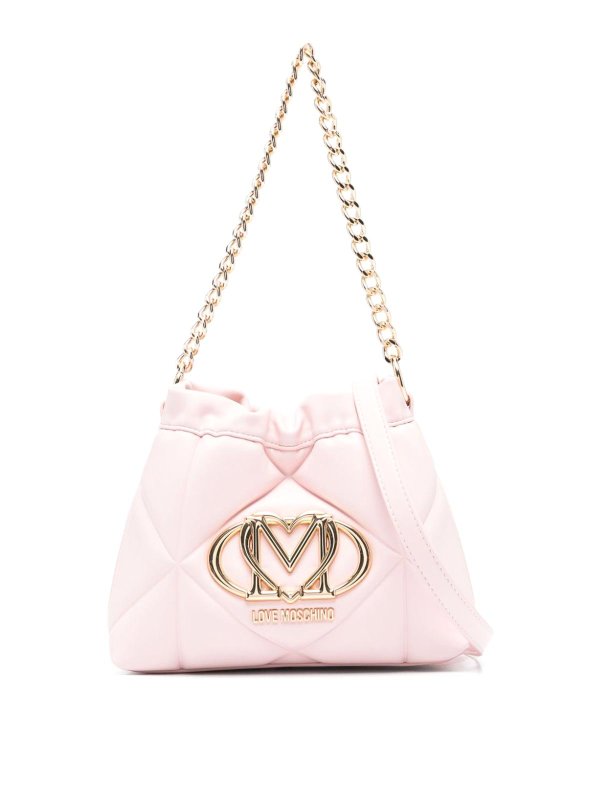 LOVE MOSCHINO: クロスボディバッグ - クロスボディバッグ - ライトピンク