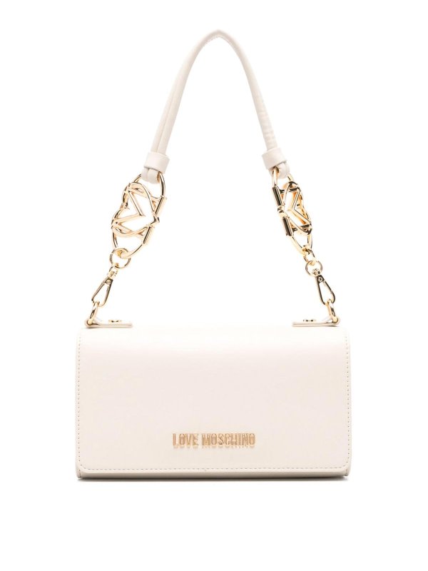 LOVE MOSCHINO: クロスボディバッグ - クロスボディバッグ - 白