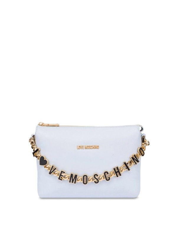 LOVE MOSCHINO: ショルダーバッグ - ショルダーバッグ - ライトブルー