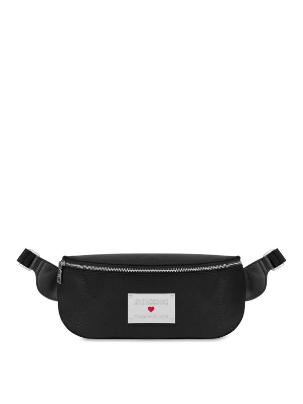LOVE MOSCHINO: ウエストバッグ - ウエストバッグ - 黒