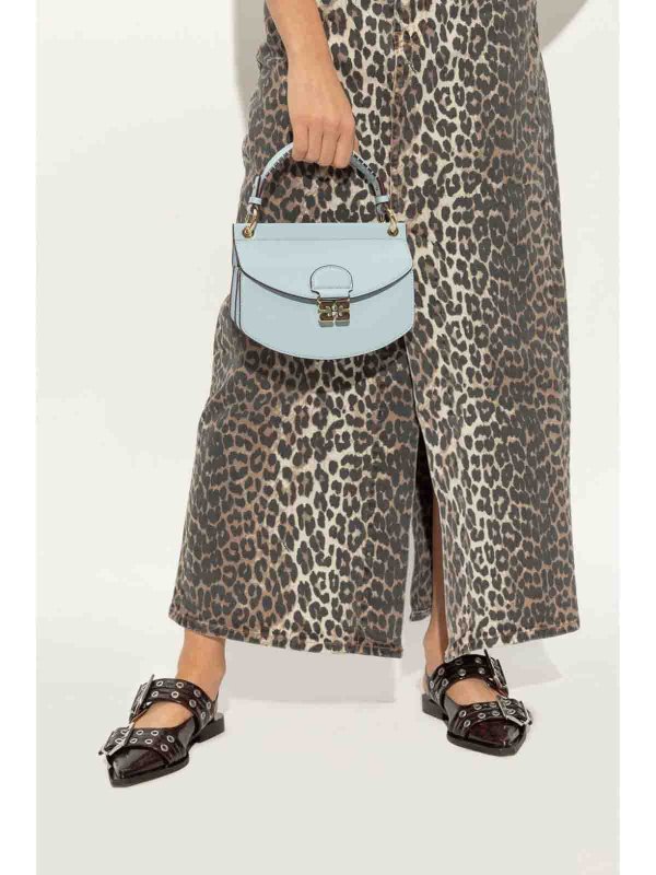 GANNI: Sacs bandoulière online - Sac Bandoulière - Bleu Clair