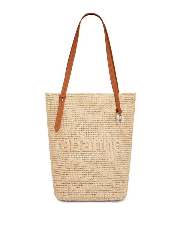 RABANNE: Handtaschen - Shopper - Beige