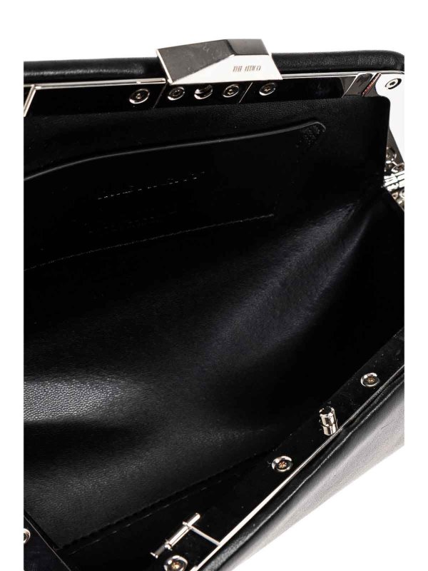 The Attico: clutches online - Mini Midnight Clutch In Leather