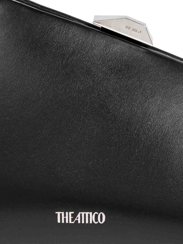 The Best Shops The Attico: clutches - Mini Midnight Clutch In Leather