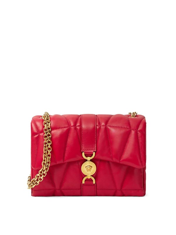 VERSACE: Schultertaschen - Schultertasche - Rot