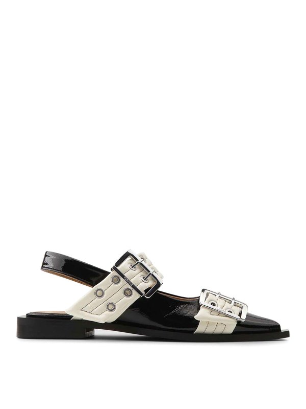 GANNI: Sandalen - Sandalen - Weiß